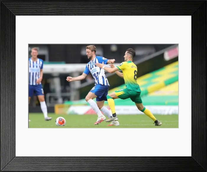 Framed Print : Premier League Showdown: Norwich City vs. Brighton & Hove Albion at Carrow Road (04JUL20) Framed Print : Premier League Showdown: Norwich City vs. Brighton & Hove Albion at Carrow Road (04JUL20)