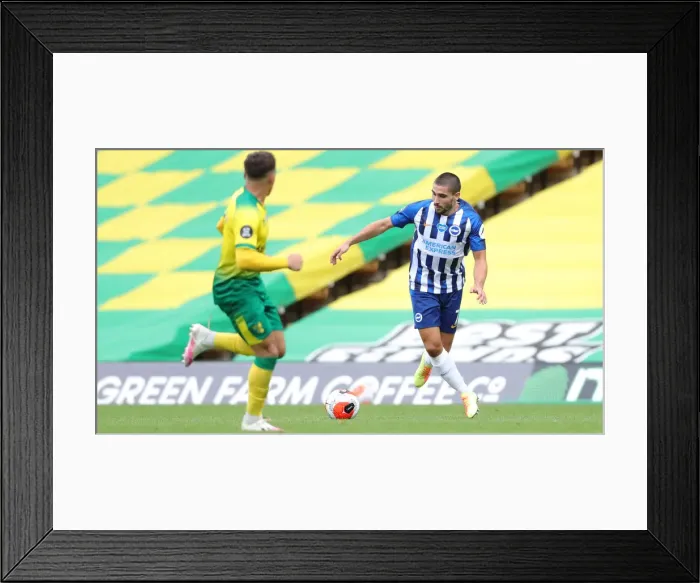 Framed Print : Brighton and Hove Albion vs. Norwich City: Premier League Showdown at Carrow Road (04JUL20) Framed Print : Brighton and Hove Albion vs. Norwich City: Premier League Showdown at Carrow Road (04JUL20)