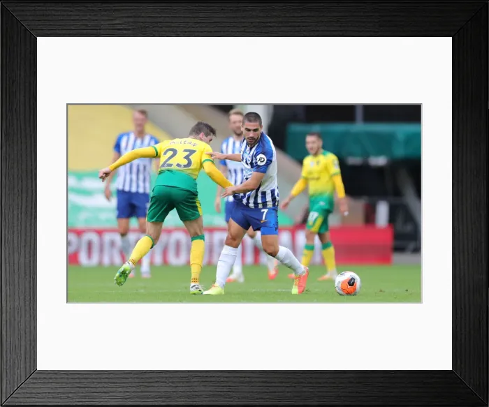 Framed Print : Premier League Showdown: Norwich City vs. Brighton & Hove Albion at Carrow Road (04JUL20) Framed Print : Premier League Showdown: Norwich City vs. Brighton & Hove Albion at Carrow Road (04JUL20)