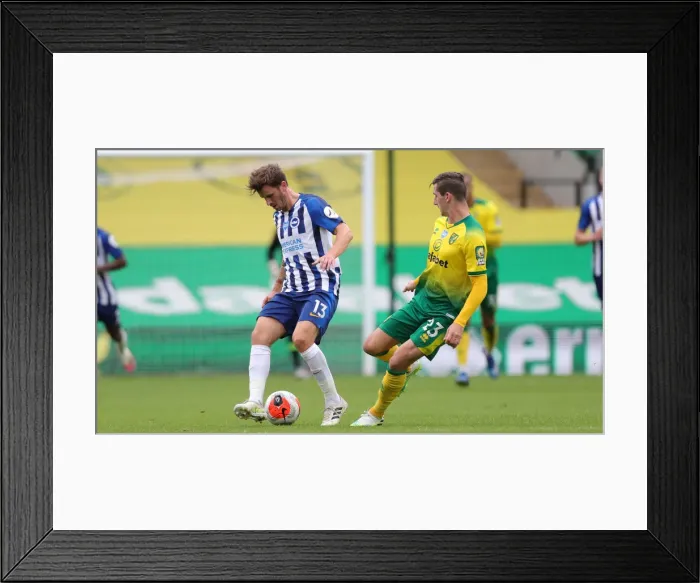 Framed Print : Premier League Showdown: Norwich City vs. Brighton & Hove Albion at Carrow Road (04JUL20) Framed Print : Premier League Showdown: Norwich City vs. Brighton & Hove Albion at Carrow Road (04JUL20)