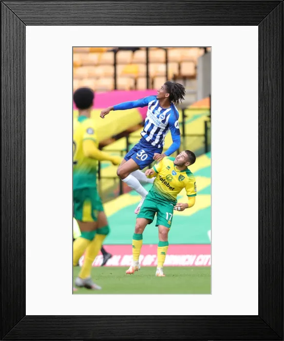 Framed Print : Brighton and Hove Albion vs. Norwich City: Premier League Showdown at Carrow Road (04JUL20) Framed Print : Brighton and Hove Albion vs. Norwich City: Premier League Showdown at Carrow Road (04JUL20)