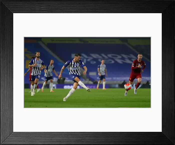 Framed Print : Brighton and Hove Albion v Liverpool Premier League 08JUL20 Framed Print : Brighton and Hove Albion v Liverpool Premier League 08JUL20