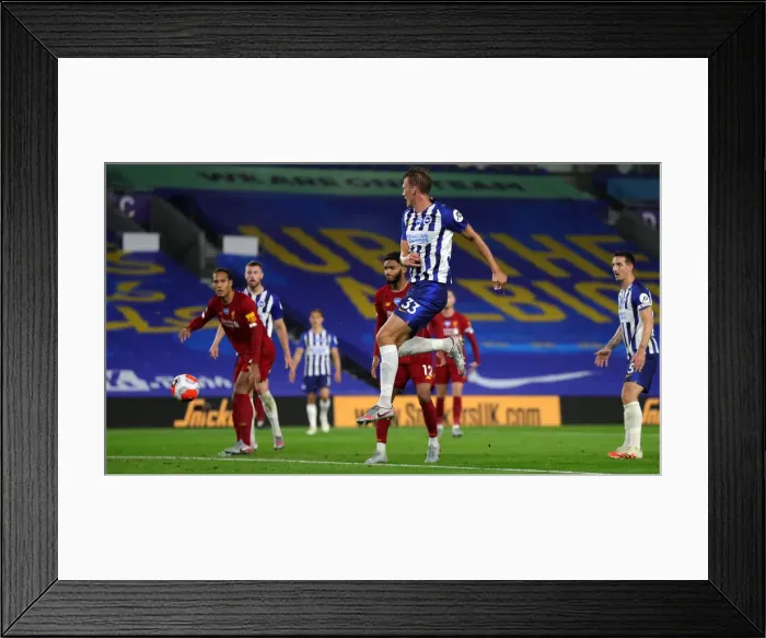 Framed Print : Brighton and Hove Albion vs Liverpool: Premier League Showdown at American Express Community Stadium (July 2020) Framed Print : Brighton and Hove Albion vs Liverpool: Premier League Showdown at American Express Community Stadium (July 2020)