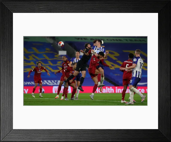 Framed Print : Brighton and Hove Albion vs. Liverpool: Premier League Showdown at American Express Community Stadium (July 2020) Framed Print : Brighton and Hove Albion vs. Liverpool: Premier League Showdown at American Express Community Stadium (July 2020)