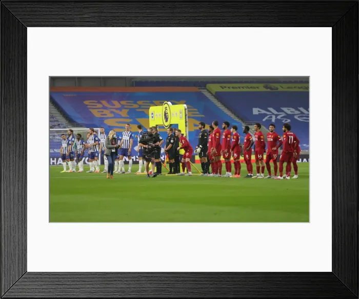 Framed Print : Brighton and Hove Albion vs Liverpool: Premier League Showdown at American Express Community Stadium (July 2020) Framed Print : Brighton and Hove Albion vs Liverpool: Premier League Showdown at American Express Community Stadium (July 2020)