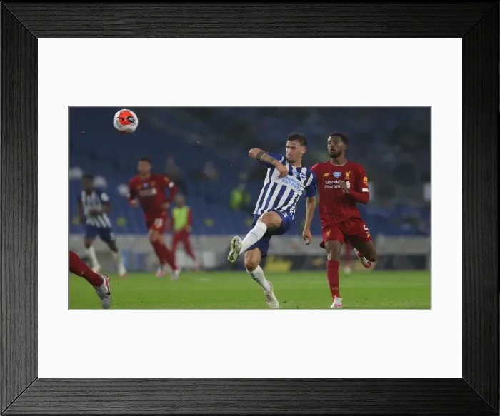 Framed Print : Brighton and Hove Albion vs Liverpool: Premier League Showdown at American Express Community Stadium (July 2020)