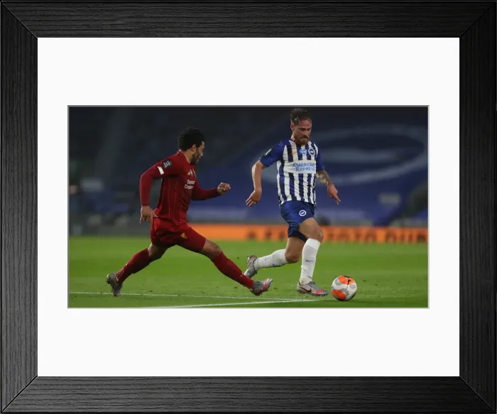 Framed Print : Brighton and Hove Albion vs Liverpool: Premier League Showdown at American Express Community Stadium (July 2020)