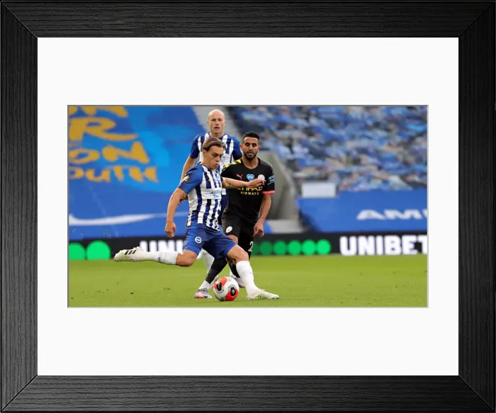 Framed Print : Brighton and Hove Albion v Manchester City Premier League 11JUL20 Framed Print : Brighton and Hove Albion v Manchester City Premier League 11JUL20
