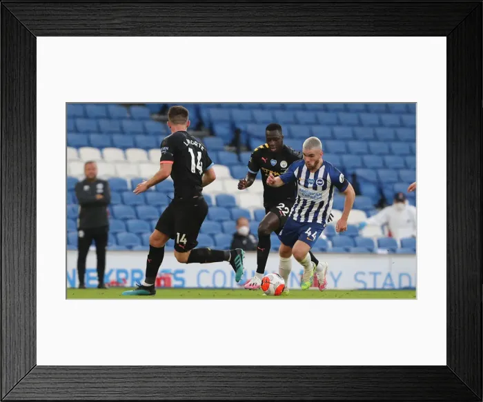 Framed Print : Brighton and Hove Albion vs Manchester City: Premier League Showdown at American Express Community Stadium (11JUL20)