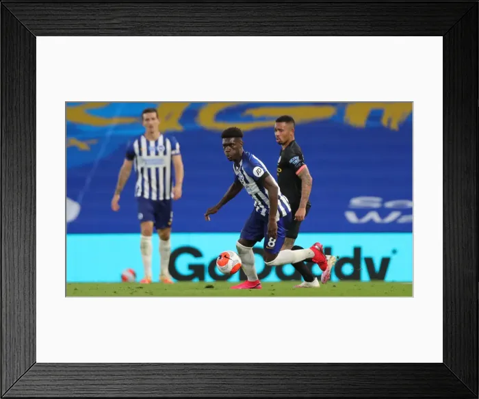 Framed Print : Brighton and Hove Albion vs Manchester City: Premier League Showdown at American Express Community Stadium (11JUL20)