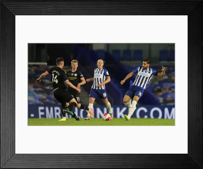 Framed Print : Brighton and Hove Albion vs Manchester City: Premier League Showdown at American Express Community Stadium (11JUL20) Framed Print : Brighton and Hove Albion vs Manchester City: Premier League Showdown at American Express Community Stadium (11JUL20)