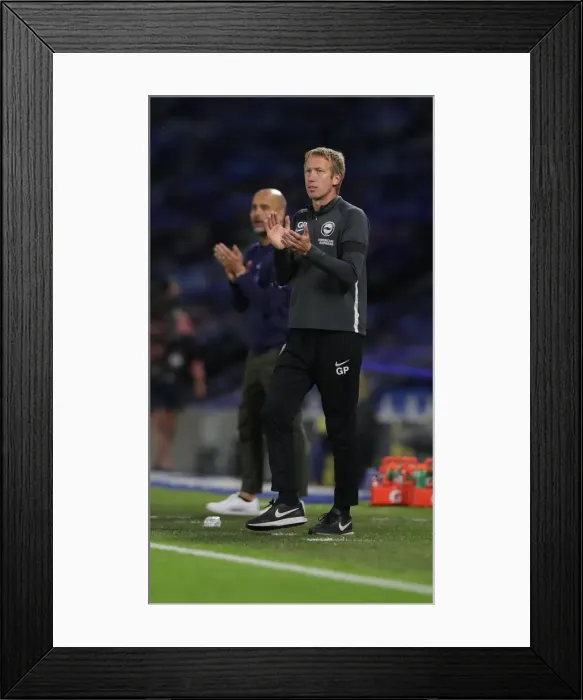 Framed Print : Brighton and Hove Albion vs Manchester City: Premier League Showdown at American Express Community Stadium (11JUL20)