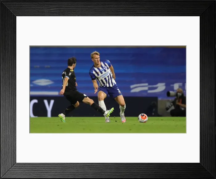 Framed Print : Brighton and Hove Albion vs Manchester City: Premier League Showdown at American Express Community Stadium (11JUL20)