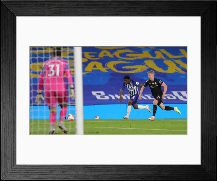 Framed Print : Brighton and Hove Albion vs Manchester City: Premier League Showdown at American Express Community Stadium (11JUL20) Framed Print : Brighton and Hove Albion vs Manchester City: Premier League Showdown at American Express Community Stadium (11JUL20)