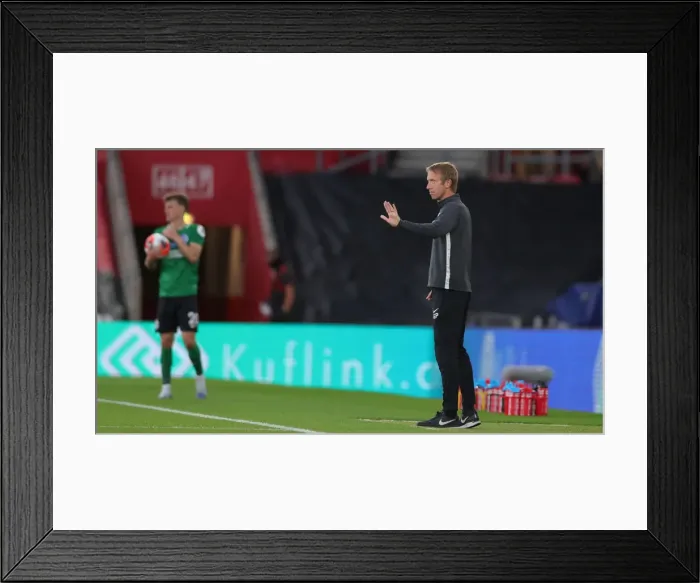 Framed Print : Premier League Showdown: Southampton vs. Brighton & Hove Albion at St. Mary's Stadium (16JUL20) Framed Print : Premier League Showdown: Southampton vs. Brighton & Hove Albion at St. Mary's Stadium (16JUL20)