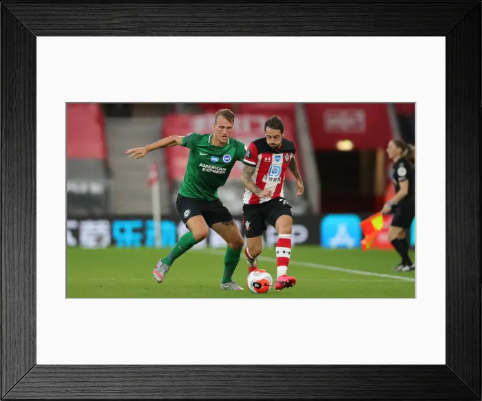 Framed Print : Premier League Showdown: Southampton vs. Brighton and Hove Albion at St Mary's Stadium (16JUL20) Framed Print : Premier League Showdown: Southampton vs. Brighton and Hove Albion at St Mary's Stadium (16JUL20)