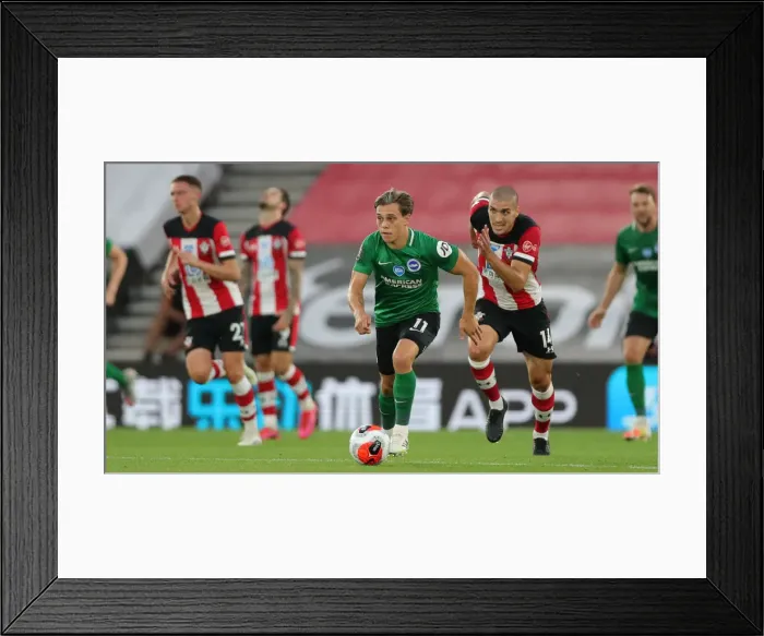 Framed Print : Premier League Showdown: Southampton vs. Brighton & Hove Albion at St. Mary's Stadium (16JUL20) Framed Print : Premier League Showdown: Southampton vs. Brighton & Hove Albion at St. Mary's Stadium (16JUL20)