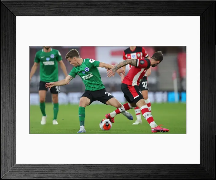 Framed Print : 16th July 2020: Southampton vs. Brighton & Hove Albion - Premier League Clash at St. Mary's Stadium