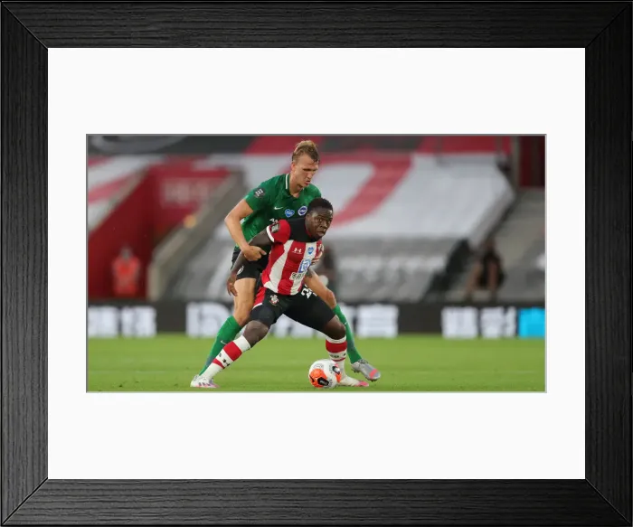 Framed Print : Premier League Showdown: Southampton vs. Brighton & Hove Albion at St. Mary's Stadium (16JUL20) Framed Print : Premier League Showdown: Southampton vs. Brighton & Hove Albion at St. Mary's Stadium (16JUL20)