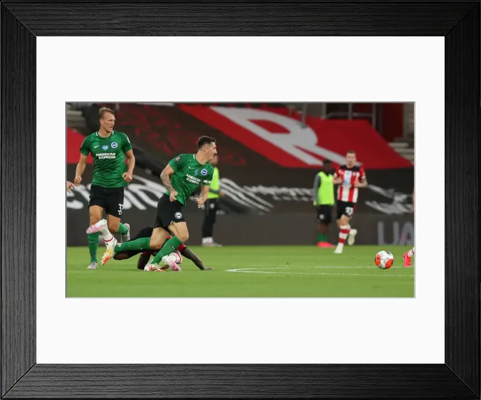 Framed Print : Premier League Showdown: Southampton vs. Brighton & Hove Albion at St. Mary's Stadium (16JUL20)