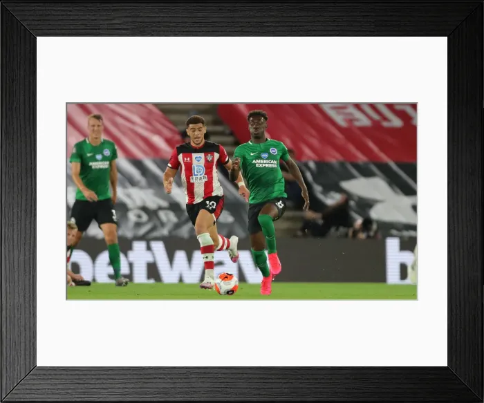 Framed Print : Premier League Showdown: Southampton vs. Brighton & Hove Albion at St. Mary's Stadium (16JUL20) Framed Print : Premier League Showdown: Southampton vs. Brighton & Hove Albion at St. Mary's Stadium (16JUL20)