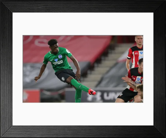 Framed Print : Premier League Showdown: Southampton vs. Brighton & Hove Albion at St. Mary's Stadium (16JUL20) Framed Print : Premier League Showdown: Southampton vs. Brighton & Hove Albion at St. Mary's Stadium (16JUL20)