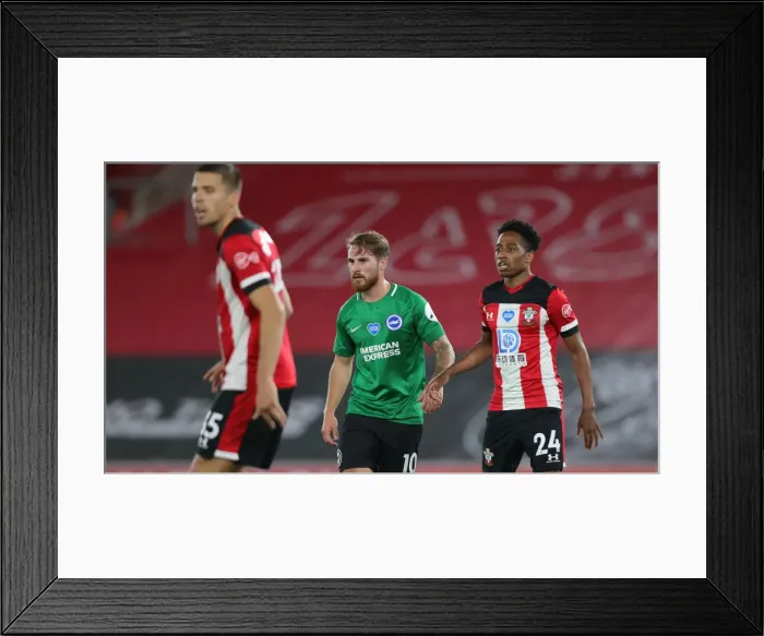 Framed Print : Premier League Showdown: Southampton vs. Brighton & Hove Albion at St. Mary's Stadium (16JUL20) Framed Print : Premier League Showdown: Southampton vs. Brighton & Hove Albion at St. Mary's Stadium (16JUL20)