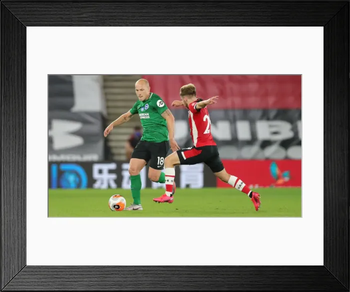 Framed Print : Premier League Showdown: Southampton vs. Brighton and Hove Albion at St. Mary's Stadium (16JUL20)