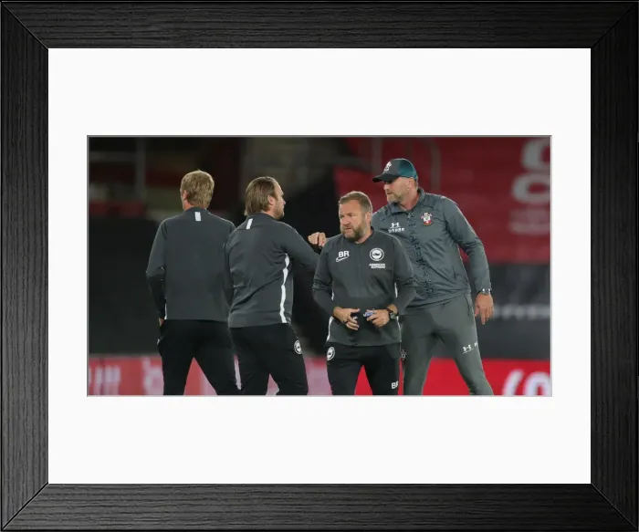 Framed Print : Premier League Showdown: Southampton vs. Brighton and Hove Albion at St Mary's Stadium (16JUL20) Framed Print : Premier League Showdown: Southampton vs. Brighton and Hove Albion at St Mary's Stadium (16JUL20)