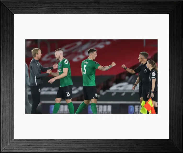 Framed Print : Premier League Showdown: Southampton vs. Brighton & Hove Albion at St. Mary's Stadium (16JUL20) Framed Print : Premier League Showdown: Southampton vs. Brighton & Hove Albion at St. Mary's Stadium (16JUL20)