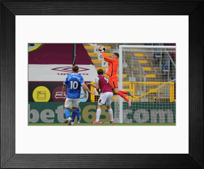 Framed Print : Premier League Showdown: Burnley vs. Brighton & Hove Albion at Turf Moor (26JUL20) Framed Print : Premier League Showdown: Burnley vs. Brighton & Hove Albion at Turf Moor (26JUL20)