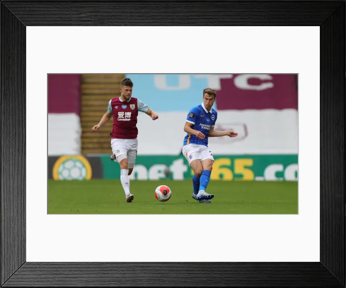 Framed Print : Premier League Showdown: Burnley vs. Brighton and Hove Albion at Turf Moor (26JUL20) Framed Print : Premier League Showdown: Burnley vs. Brighton and Hove Albion at Turf Moor (26JUL20)