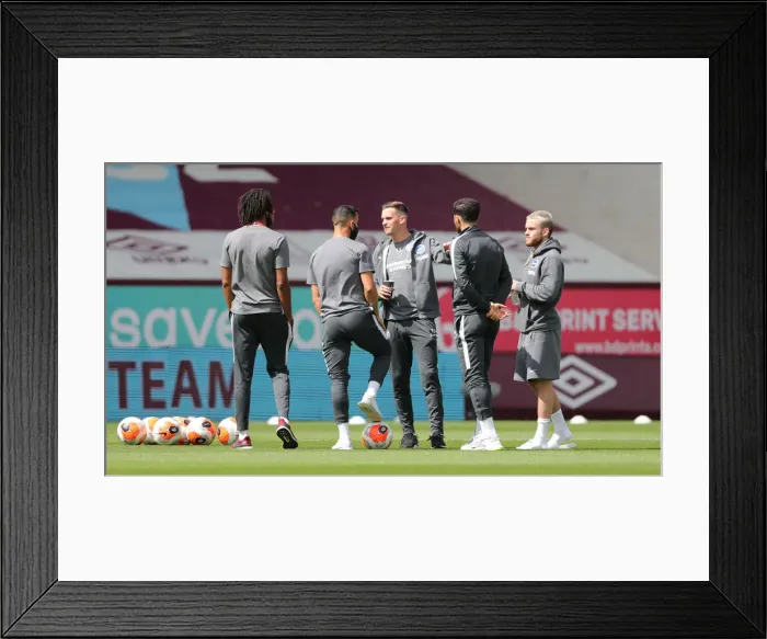 Framed Print : Premier League Showdown: Burnley vs. Brighton and Hove Albion at Turf Moor (26JUL20) Framed Print : Premier League Showdown: Burnley vs. Brighton and Hove Albion at Turf Moor (26JUL20)