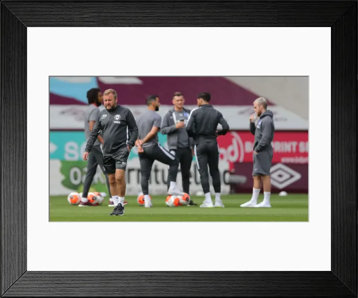 Framed Print : Premier League Showdown: Burnley vs. Brighton and Hove Albion at Turf Moor (26JUL20)