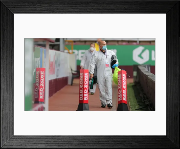 Framed Print : Premier League Showdown: Burnley vs. Brighton and Hove Albion at Turf Moor (26JUL20) Framed Print : Premier League Showdown: Burnley vs. Brighton and Hove Albion at Turf Moor (26JUL20)