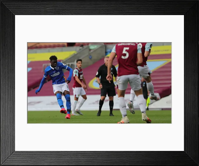 Framed Print : Premier League Showdown: Burnley vs. Brighton and Hove Albion at Turf Moor (26JUL20) Framed Print : Premier League Showdown: Burnley vs. Brighton and Hove Albion at Turf Moor (26JUL20)