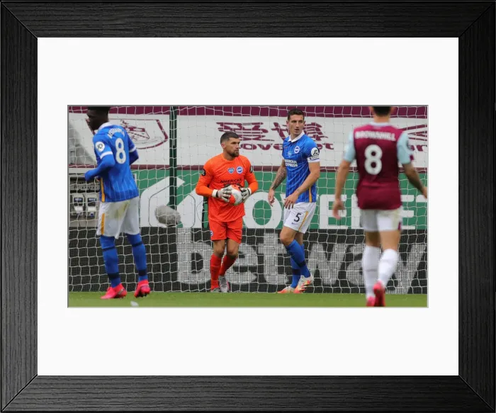 Framed Print : Premier League Showdown: Burnley vs. Brighton and Hove Albion at Turf Moor (26JUL20) Framed Print : Premier League Showdown: Burnley vs. Brighton and Hove Albion at Turf Moor (26JUL20)