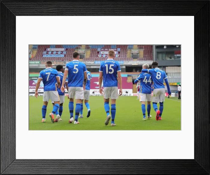 Framed Print : Premier League Showdown: Burnley vs. Brighton & Hove Albion at Turf Moor (26JUL20) Framed Print : Premier League Showdown: Burnley vs. Brighton & Hove Albion at Turf Moor (26JUL20)