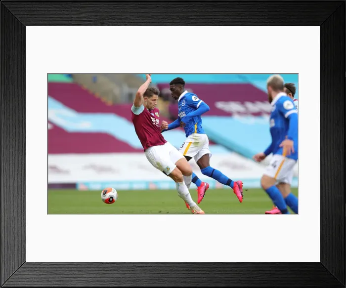 Framed Print : Premier League Showdown: Burnley vs. Brighton and Hove Albion at Turf Moor (26JUL20)