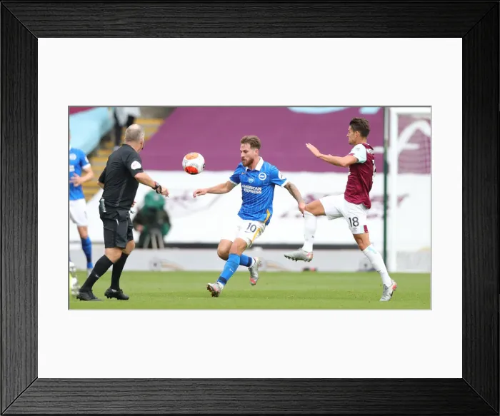 Framed Print : Premier League Showdown: Burnley vs. Brighton and Hove Albion at Turf Moor (26JUL20)