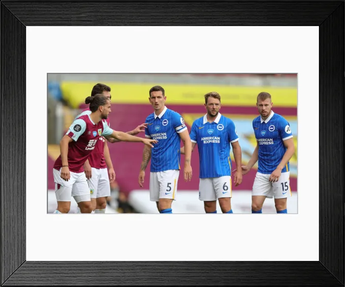 Framed Print : Premier League Showdown: Burnley vs. Brighton and Hove Albion at Turf Moor (26JUL20) Framed Print : Premier League Showdown: Burnley vs. Brighton and Hove Albion at Turf Moor (26JUL20)
