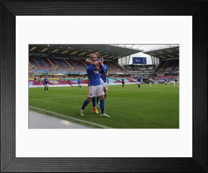 Framed Print : Premier League Showdown: Burnley vs. Brighton and Hove Albion at Turf Moor (26JUL20) Framed Print : Premier League Showdown: Burnley vs. Brighton and Hove Albion at Turf Moor (26JUL20)