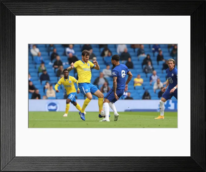 Framed Print : Brighton and Hove Albion vs. Chelsea: 2020 Pre-Season Clash at American Express Community Stadium Framed Print : Brighton and Hove Albion vs. Chelsea: 2020 Pre-Season Clash at American Express Community Stadium