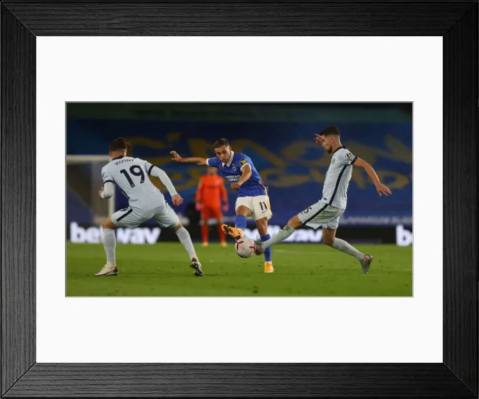 Framed Print : Intense Moment: Brighton & Hove Albion vs. Chelsea, Premier League 2020 / 21 Framed Print : Intense Moment: Brighton & Hove Albion vs. Chelsea, Premier League 2020 / 21
