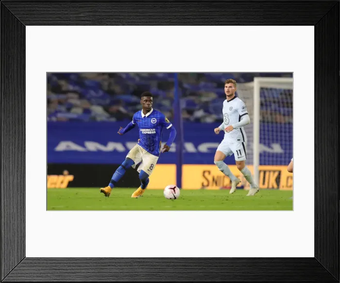 Framed Print : Intense Premier League Showdown: Brighton and Hove Albion vs. Chelsea (14SEP20)