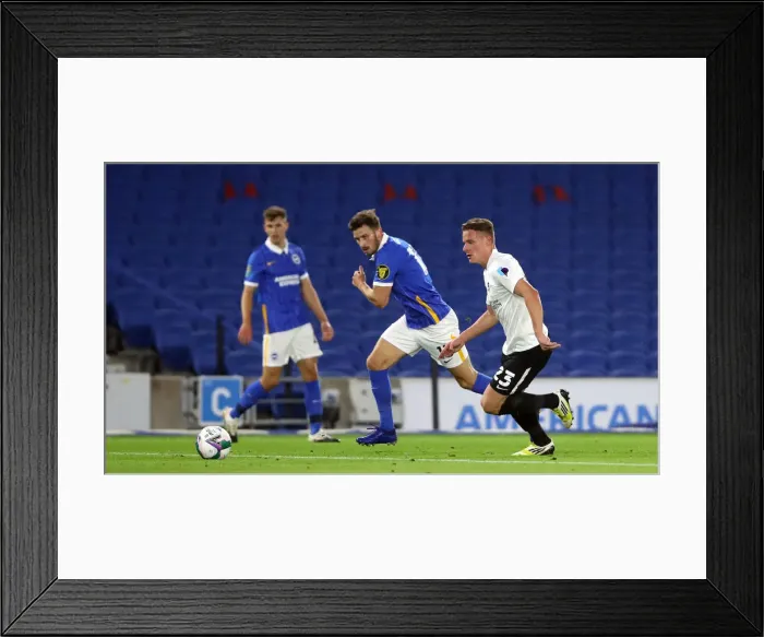 Framed Print : Brighton and Hove Albion vs Portsmouth: Carabao Cup Showdown at American Express Community Stadium (17SEP20)