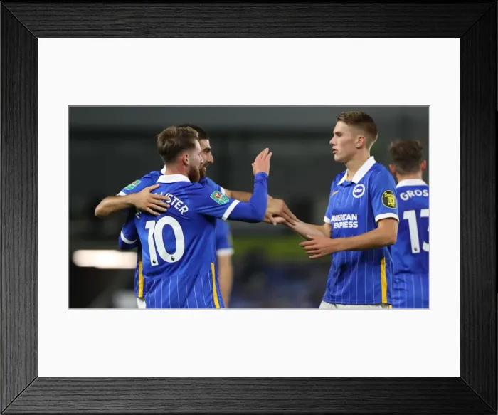 Framed Print : Brighton and Hove Albion vs. Portsmouth: Carabao Cup Showdown at American Express Community Stadium (17SEP20) Framed Print : Brighton and Hove Albion vs. Portsmouth: Carabao Cup Showdown at American Express Community Stadium (17SEP20)