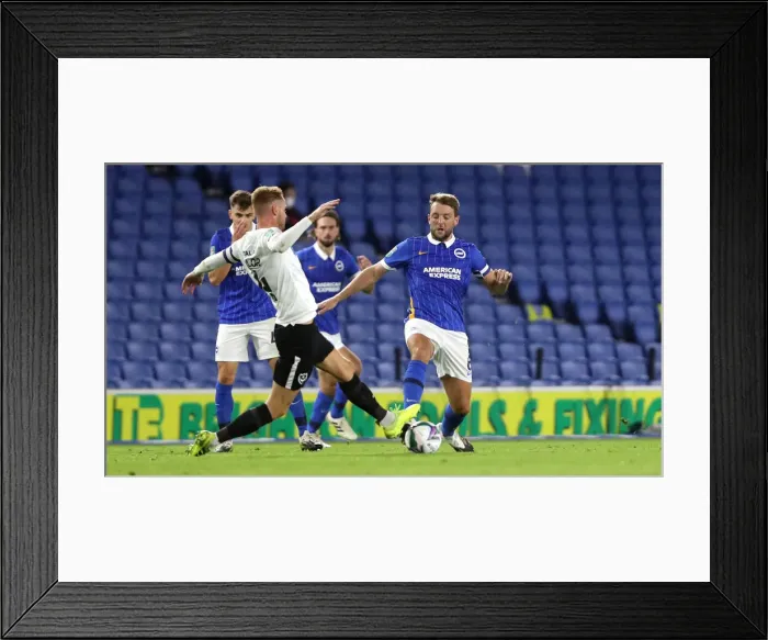 Framed Print : Brighton & Hove Albion vs. Portsmouth: Carabao Cup Showdown at American Express Community Stadium (17SEP20) Framed Print : Brighton & Hove Albion vs. Portsmouth: Carabao Cup Showdown at American Express Community Stadium (17SEP20)