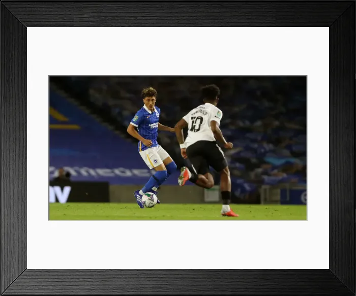 Framed Print : Brighton and Hove Albion vs. Portsmouth: Carabao Cup Showdown at American Express Community Stadium (17SEP20) Framed Print : Brighton and Hove Albion vs. Portsmouth: Carabao Cup Showdown at American Express Community Stadium (17SEP20)