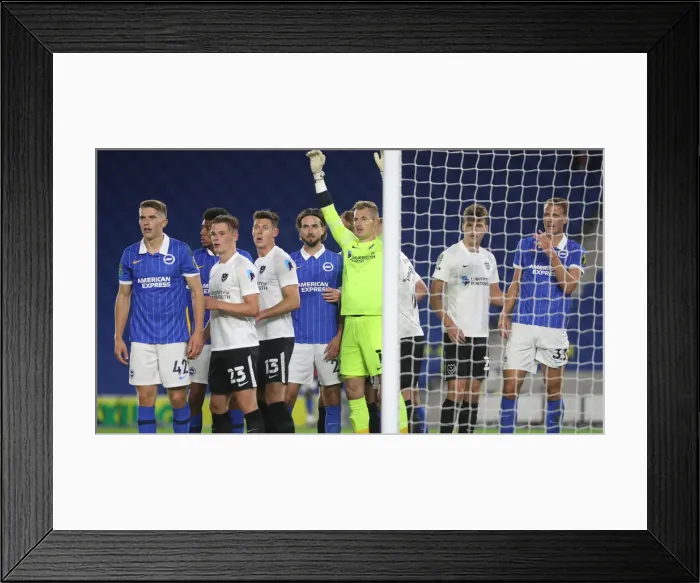 Framed Print : Brighton and Hove Albion vs. Portsmouth: Carabao Cup Showdown at American Express Community Stadium (17SEP20) Framed Print : Brighton and Hove Albion vs. Portsmouth: Carabao Cup Showdown at American Express Community Stadium (17SEP20)